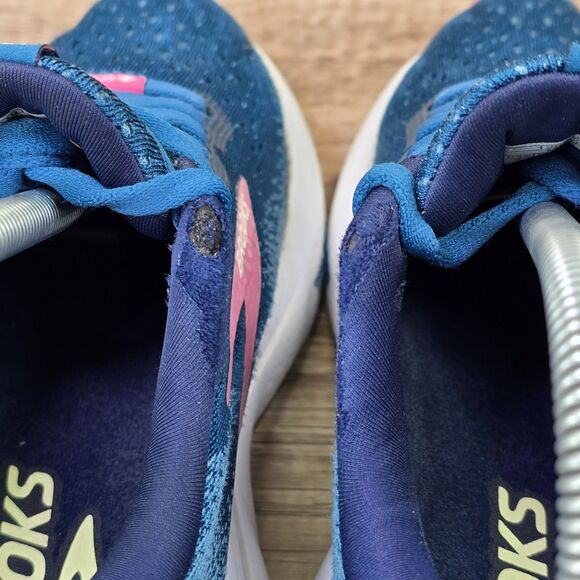 Brooks Ghost 16 GTX Women's Sz 7 B Moroccan Blue Pink Running Shoes (1204191B422 - Picture 8 of 12